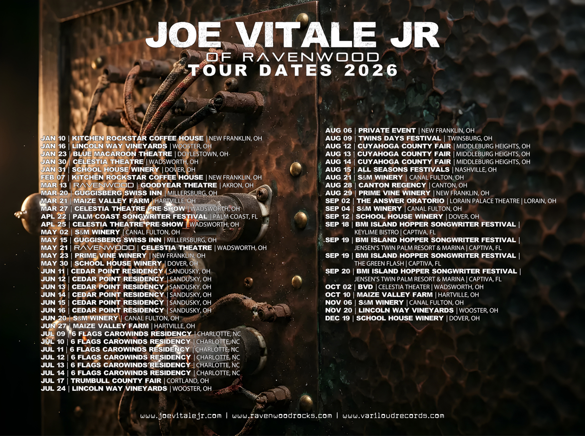 Joe Vitale Jr of Ravenwood Tour Dates